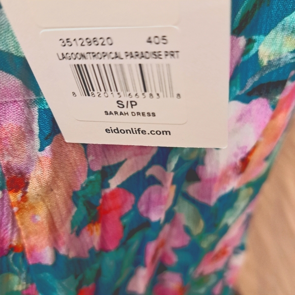 Eidon by Body Glove Summer Halter Dress, Lagoon Floral, Small - Picture 6 of 6